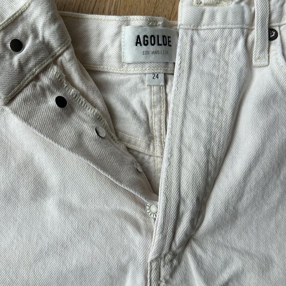 AGOLDE Dee Short in Paper - Picture 6 of 7